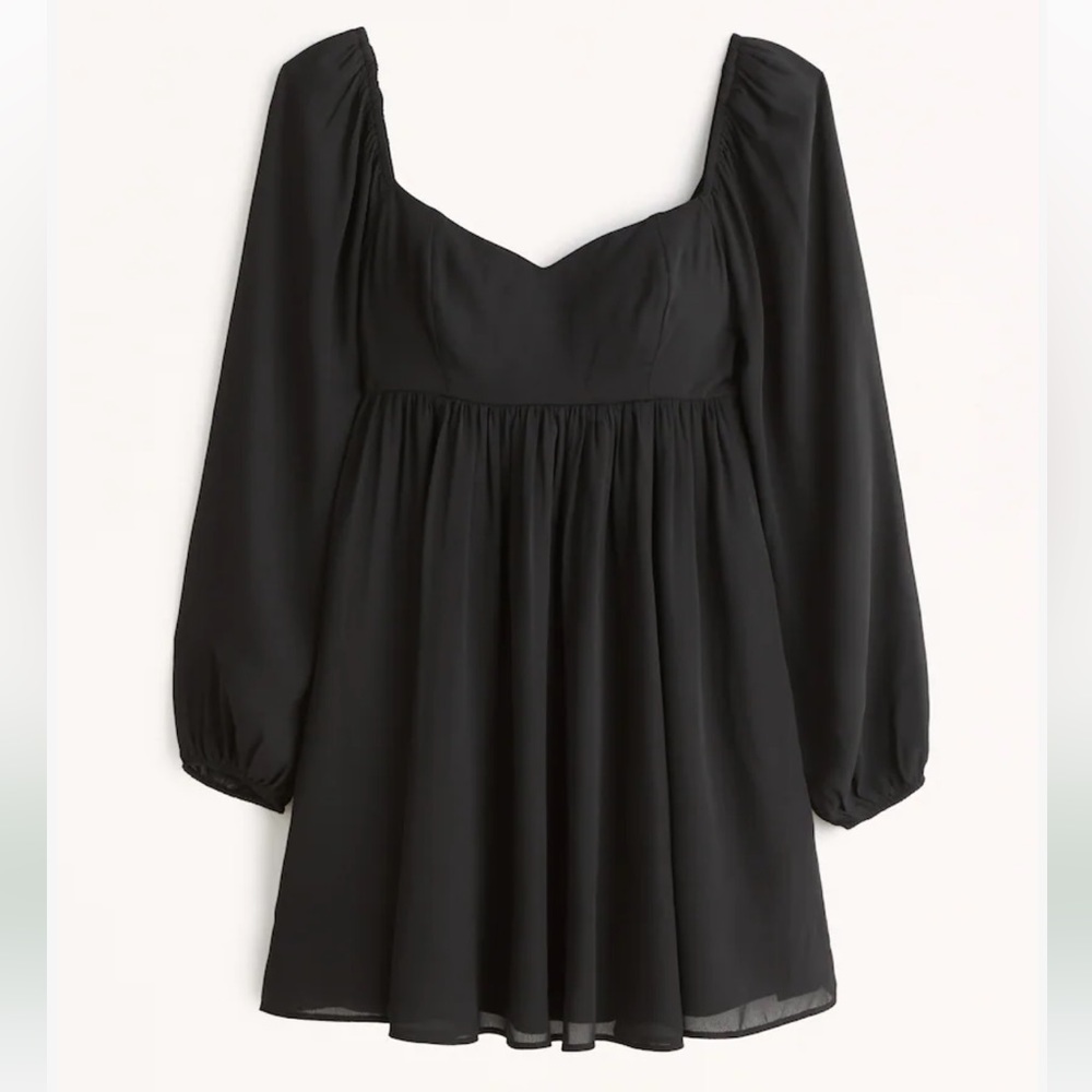 Abercrombie Long Sleeve Babydoll Mini Dress
